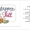 Happy Fall Sunflowers embroidery design