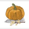 Pumpkin embroidery design