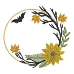 Autumn Wreath Embroidery Design - Digital Download