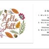 Hello Fall embroidery design