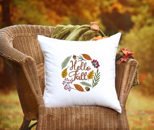 Hello Fall embroidery design