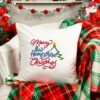 Merry New Hampshire Christmas embroidery design