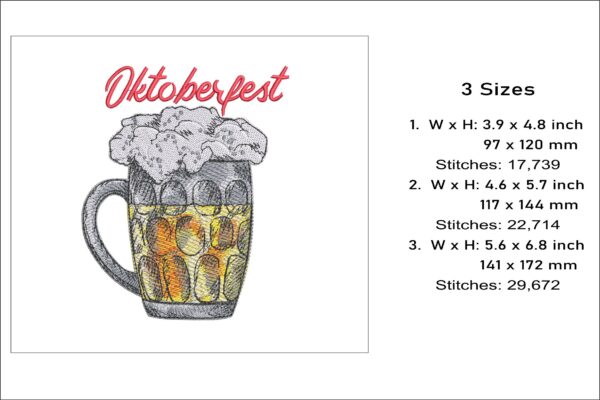 Oktoberfest embroidery design