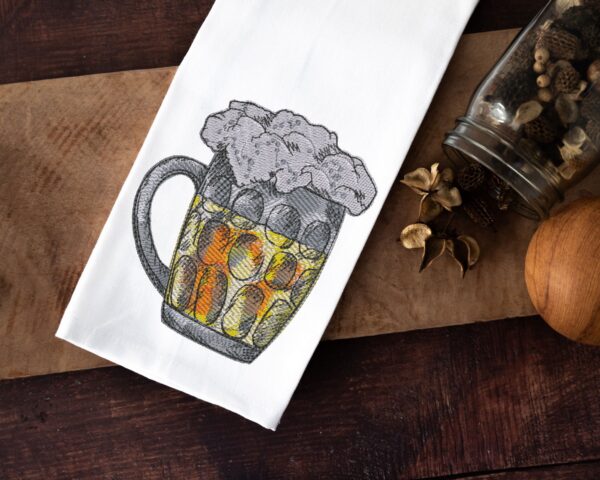 Beer embroidery design