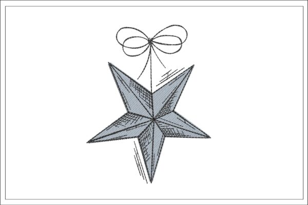 Christmas Star embroidery design