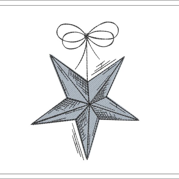 Christmas Star embroidery design