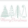 Minimalist Christmas Trees embroidery design