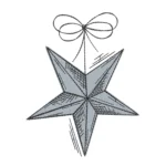 Christmas Star Embroidery Design - Machine Embroidery
