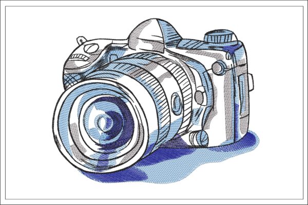 Digital camera embroidery design