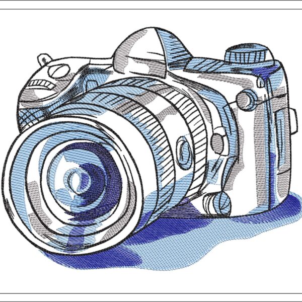 Digital camera embroidery design