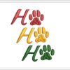 Ho Ho Ho Dog Paw embroidery design