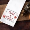 Hugs and kisses embroidery design