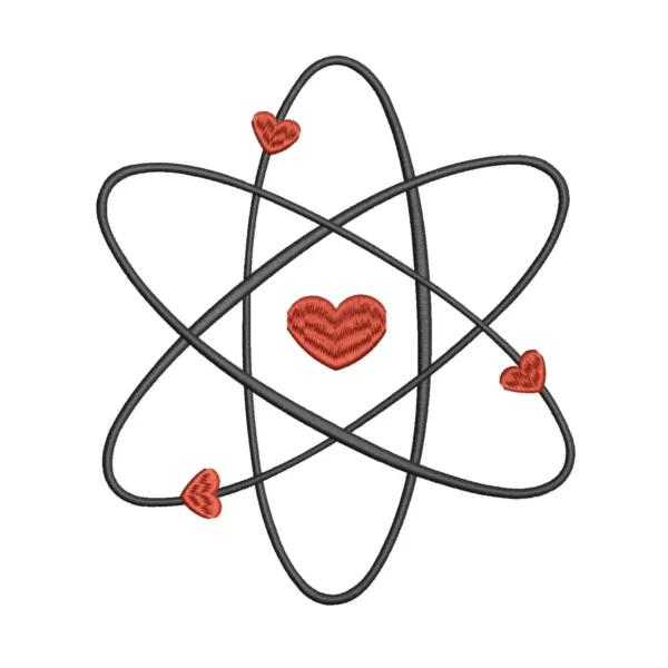 Love formula embroidery design