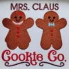 Mrs Claus cookie co embroidery design - gingerbread embroidery design - Christmas embroidery pattern