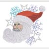 Santa Snowflakes embroidery design