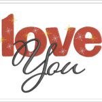 Love You Embroidery Design