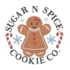 Sugar And Spice Embroidery Design - Gingerbread embroidery design - Christmas embroidery pattern 1