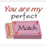 Love And Matches For Valentine's Day | Embroidery Design