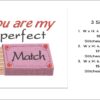 You are my perfekt match embroidery design