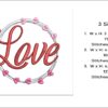 Circle of love embroidery design