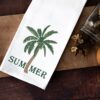 Summer Palm Tree Embroidery Design