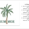 Summer Palm Tree Embroidery Design