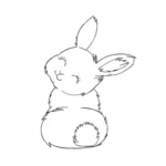 Bunny Sketch Embroidery Design - Machine Embroidery File