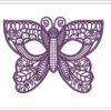 Butterfly Eye Mask Embroidery Design