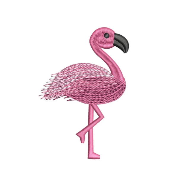 Flamingo embroidery design