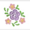 Floral embroidery design