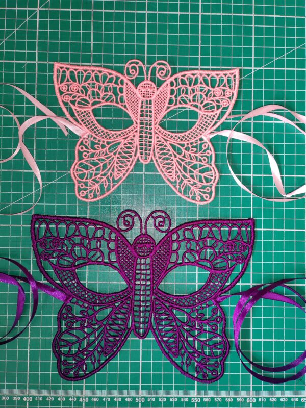 Butterfly Eye Mask Embroidery Design