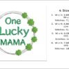 One lucky mama embroidery design