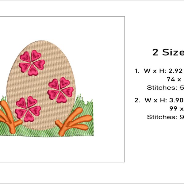 Easter Egg embroidery design