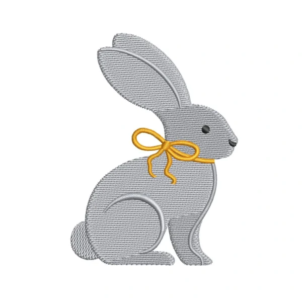 Easter bunny embroidery design 1