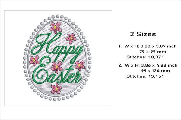 Easter egg - Happy Easter embroidery