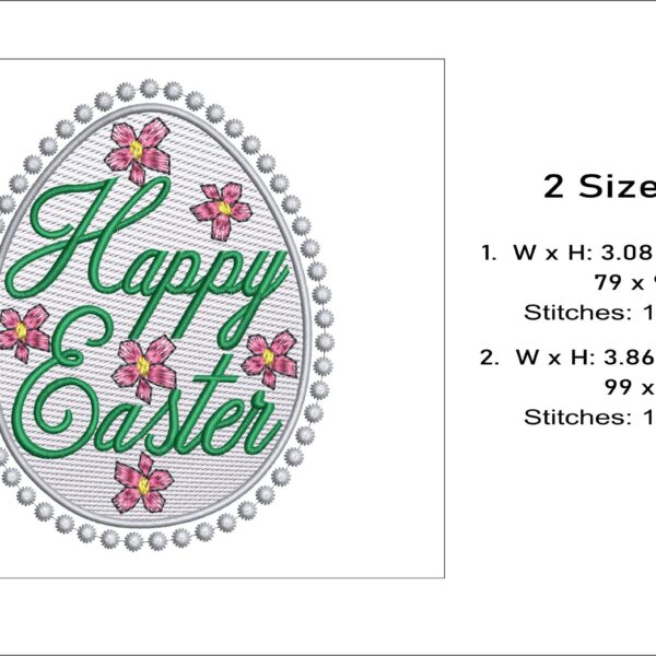 Easter egg - Happy Easter embroidery