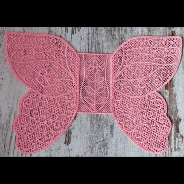 Freestanding embroidery design - butterfly wings embroidery pattern