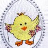 Easter Egg - Chick embroidery design