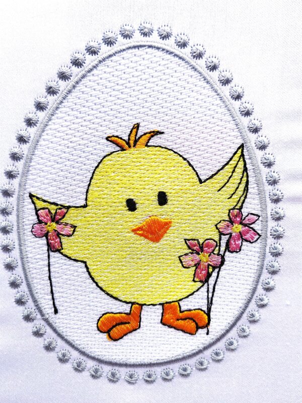 Easter Egg - Chick embroidery design