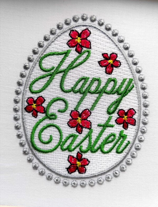 Easter egg - Happy Easter embroidery