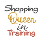 Shopping Queen Embroidery Design- Machine Embroidery Pattern