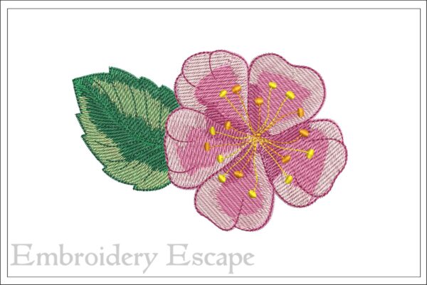 Cherry blossom embroidery design
