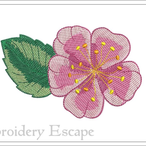 Cherry blossom embroidery design