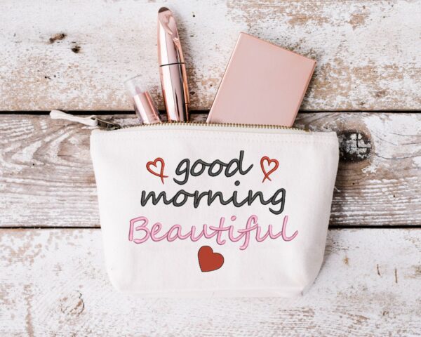 Good morning beautiful embroidery design