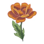 Poppy Embroidery Design 2 - Machine Embroidery Design