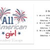 All American girl embroidery design