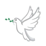 Dove Embroidery Design - Machine Embroidery Pattern