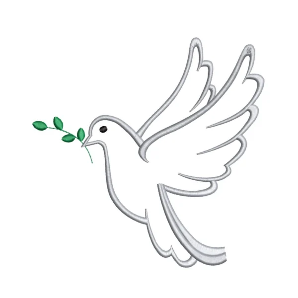 Dove embroidery design