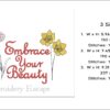 Embrace your beauty embroidery design