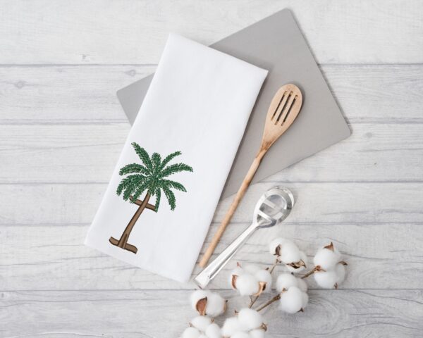 Palm tree letter I machine embroidery file